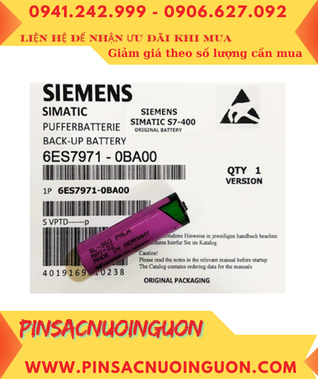Siemens S7-400; Pin nuôi nguồn PLC Siemens S7-400 lithium 3.6v AA 2400mAh chính hãng _Xuất xứ ĐỨC