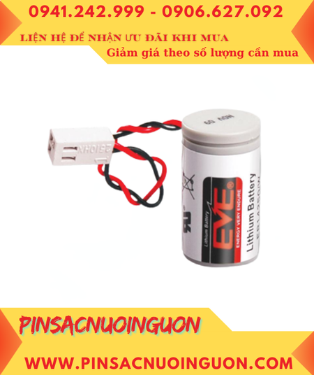 EVE ER14250-MLB; Pin nuôi nguồn EVE ER14250 lithium 3.6v 1/2AA 1200mAh chính hãng
