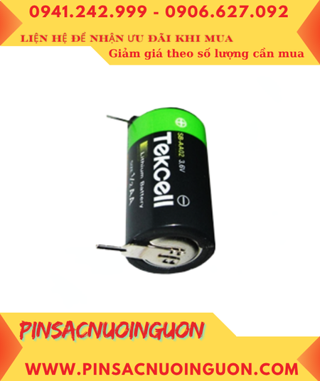 Tekcell SB-AA02; Pin nuôi nguồn PLC Tekcell SB-AA02 lithium 3.6v 1/2AA 1200mAh _Xuất xứ Hàn Quốc