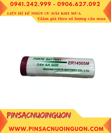 FORTE ER14505M, Pin nuôi nguồn PLC FORTE ER14505M lithium Li-SOCl2 3.6v 2400mAh chính hãng
