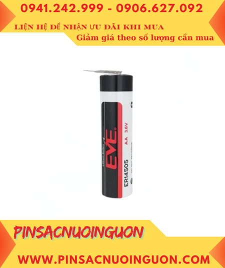 EVE ER14505 (chân thép hàn); Pin nuôi nguồn EVE ER14505 lithium 3.6v AA 2600mAh chính hãng