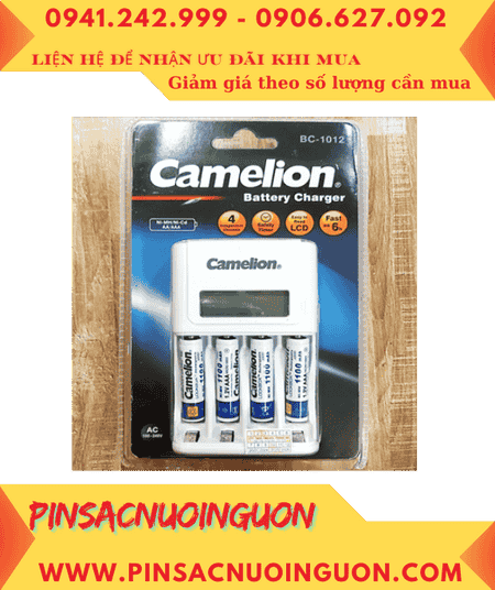 Camelion BC-1012 _Bộ sạc pin BC-1012 kèm 4 pin sạc Camelion NH-AAA1100LBP2 (AAA1100mAh 1.2v)