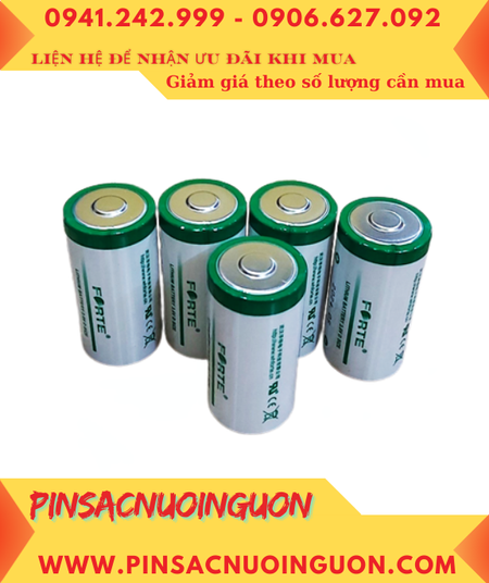 FORTE ER34615, Pin nuôi nguồn PLC FORTE ER34615 lithium Li-SOCl2 3.6v 19000mAh chính hãng