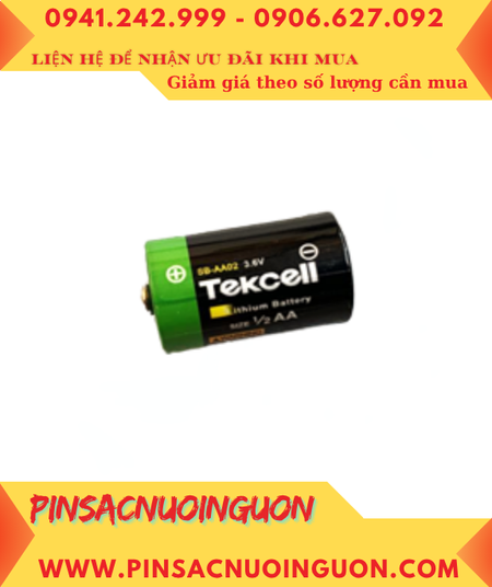 Tekcell SB-AA02; Pin nuôi nguồn PLC Tekcell SB-AA02 lithium 3.6v 1/2AA 1200mAh _Xuất xứ Hàn Quốc