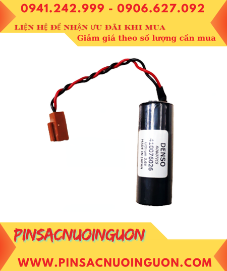 DENSO 410076026, Pin nuôi nguồn DENSO Robotics 410076026 lithium 3.6v chính hãng /Xuất xứ NHẬT