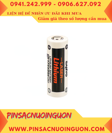 Sanyo CR17450SE; Pin nuôi nguồn PLC Sanyo CR17450SE 2500mAh lithium 3v, Xuất xứ NHẬT