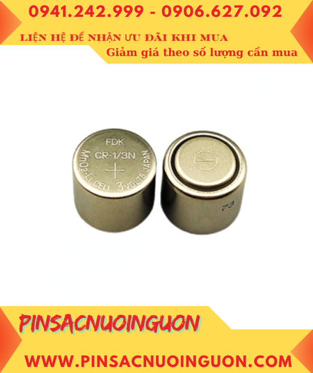 FDK CR1/3N, Pin nuôi nguồn PLC CR1/3N lithium 3v 160mAh chính hãng, Xuất xứ NHẬT