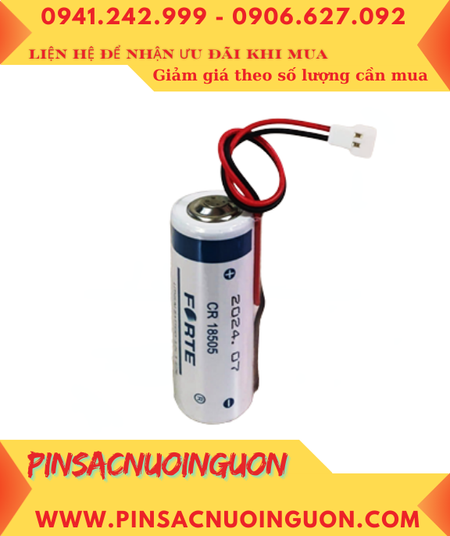 FORTE CR18505 (Zắc 51005), Pin FORTE CR18505 Lithium Manganese 3v 2500mAh chính hãng