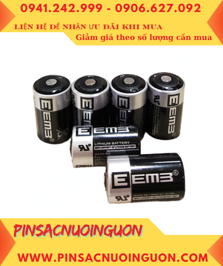 EEMB ER14250, Pin nuôi nguồn PLC EEMB ER14250 lithium 3.6v 1/2AA 1200mAh chính hãng