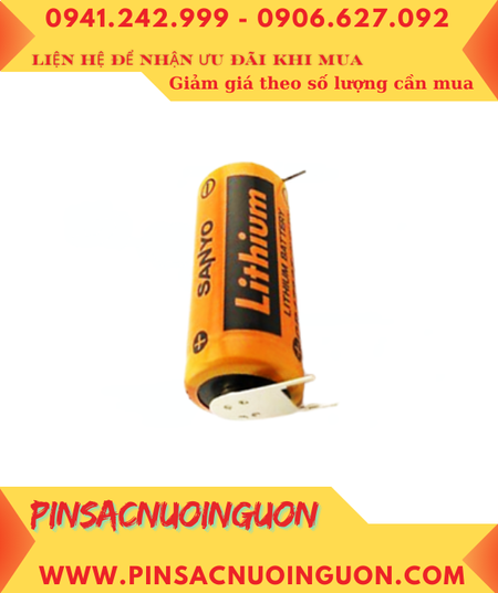 Sanyo CR17335SE; Pin nuôi nguồn Sanyo CR17335SE lithium 3v 2/3A 1800mAh _Xuất xứ Nhật