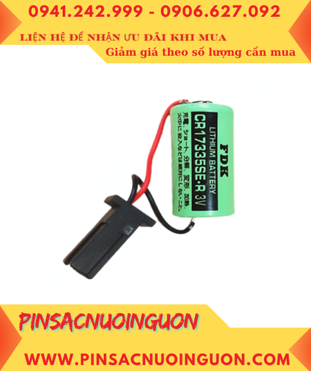 FDK CR17335SE-R; Pin nuôi nguồn FDK CR17335SE-R lithium 3v 1800mAh, Xuất xứ NHẬT