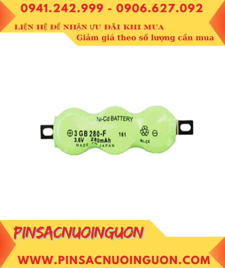 Pin Mitsubishi 3GB280F; Pin nuôi nguồn Mitsubishi 3GB280F (NiMd NiCd 3.6v 280mAh)