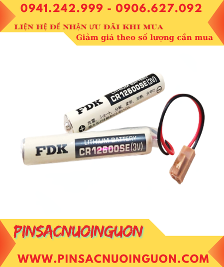 FDK CR12600SE; Pin nuôi nguồn FDK CR12600SE lithium 3v 1450mAh chính hãng _Xuất xứ NHẬT