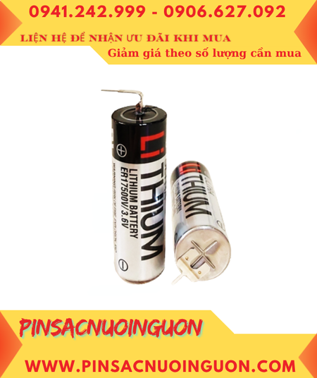 Toshiba ER17500V; Pin nuôi nguồn PLC Toshiba ER17500V lithium 3.6v A 2700mAh CHUẨN EU /Xuất xứ Nhật