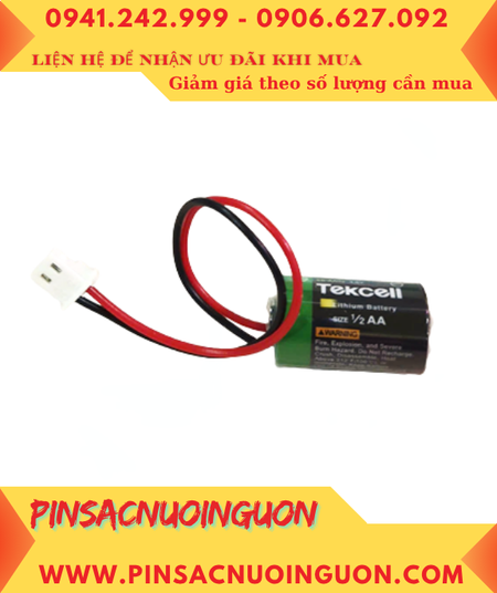Tekcell SB-AA02; Pin nuôi nguồn PLC Tekcell SB-AA02 lithium 3.6v 1/2AA 1200mAh _Xuất xứ Hàn Quốc