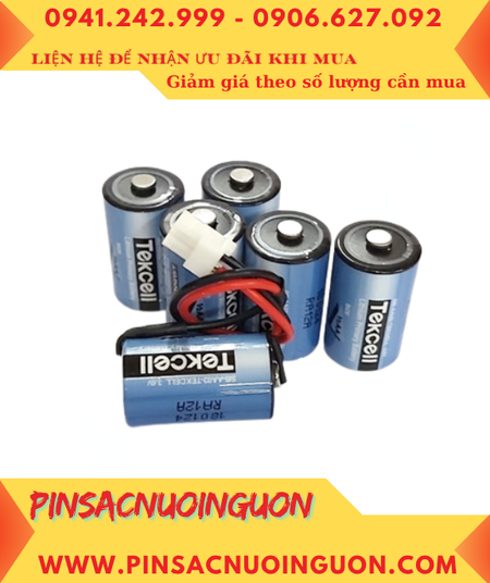 Tekcell SB-AA02 (trục thép hàn); Pin nuôi nguồn PLC Tekcell SB-AA02 lithium 3.6v 1/2AA 1200mAh (Hàn Quốc)