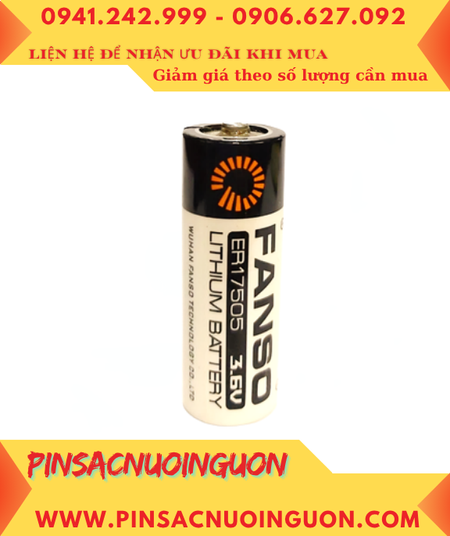 FANSO ER17505H; Pin nuôi nguồn PLC FANSO ER17505H lithium 3.6v 3600mAh