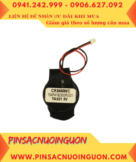 ABB 1SAP180300R0001; Pin nuôi nguồn ABB 1SAP180300R0001 lithium 3v chính hãng, Xuất xứ Indonesia