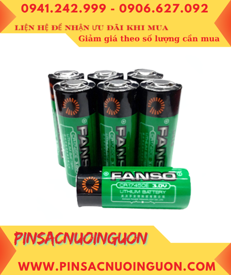 FANSO CR17450E; Pin nuôi nguồn FANSO CR17450E lithium 3v 4/5A 2200mAh chính hãng