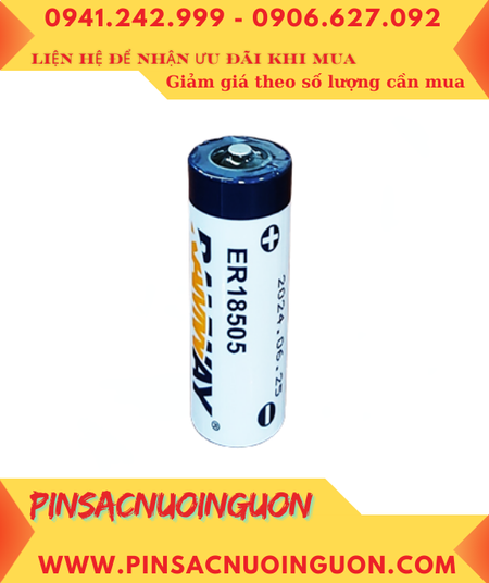 RAMWAY ER18505; Pin nuôi nguồn PLC RAMWAY ER18505 lithium 3.6v 4000mAh chính hãng