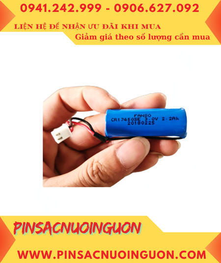 FANSO CR17450E (Zắc PH2.54); Pin nuôi nguồn FANSO CR17450E lithium 3v 2200mAh chính hãng