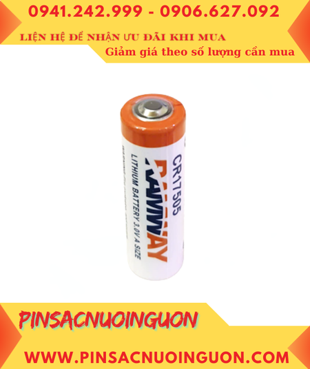 RAMWAY CR17505, Pin nuôi nguồn PLC Ramway CR17505 Lithium Manganese 3V 2300mAh chính hãng