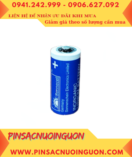 Sonnecell TL-4955; Pin nuôi nguồn Sonnecell TL-4955 lithium 3.6v 2/3A 1450mAh _Made in Germany