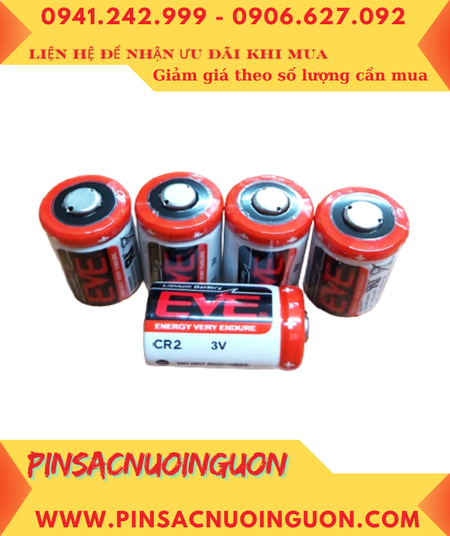 Pin CR2; Pin EVE CR2; Pin nuôi nguồn EVE CR2 lithium 3.0v 1/2AA 1000mAh