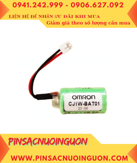 Omron CJ1W-BAT01; Pin nuôi nguồn Omron CJ1W-BAT01 lithium 3V 1/2AA chính hãng /Xuất xứ NHẬT