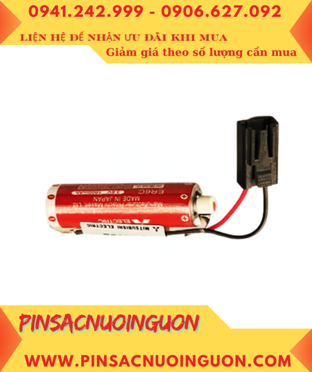 Maxell ER6C (Đầu sứ, Zắc PLC); Pin nuôi nguồn PLC Maxell ER6C 3.6v AA1800mAh Lithium Thionyl Chloride
