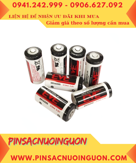 EVE ER14335; Pin nuôi nguồn EVE ER14335 lithium 3.6v 2/3AA 1650mAh chính hãng