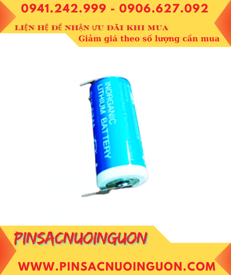 Sonnecell SL-761 (Chân thép); Pin nuôi nguồn PLC Sonnecell SL-761 lithium 3.6v 2/3AA 1450mAh _Xuất xứ Đức