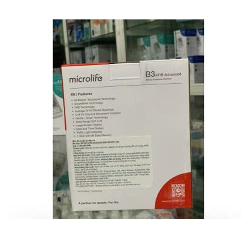 Máy Đo Huyết Áp Microlife B3 AFIB Cảnh Báo Đột Quỵ