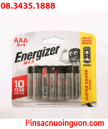 PIN ENERGIZEH AAA ALKALINE VỈ 12 VIÊN CHÍNH HÃNG