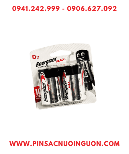 Pin Energizer E95-BP2 LR20; Pin đại D 1.5v Alkaline Energizer E95-BP2 /LR20 chính hãng (Loại vỉ 2viên)