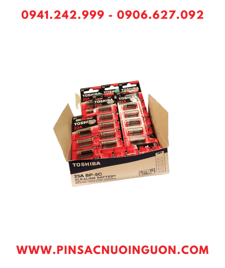 COMBO 1 HỘP 25 vỉ 5viên (125viên) Pin 12v Alkaline Toshiba A23 _Giá chỉ 2.275.000/HỘP 125viên