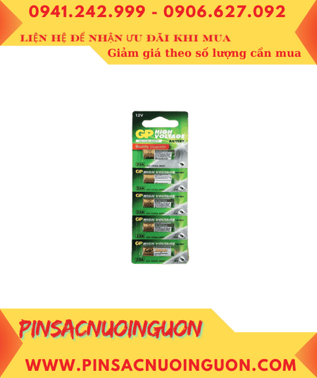 COMBO 1 vỉ 5viên Pin 12v Remote GP High Voltage 27A-A27-MN27 Alkaline _Giá chỉ 69.000/Vỉ 5viên