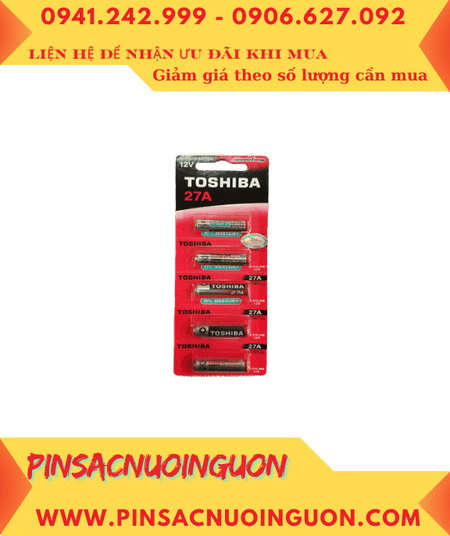 COMBO 1vỉ 5viên Pin 12v Remote Toshiba A27 (27A-A27S-27AE) Alkaline _Giá chỉ 99.000/ Vỉ 5viên
