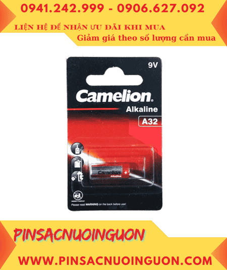 Camelion A32 Pin Remote điều khiển 9v Alkaline Camelion A32-32A (Loại vỉ 1viên)
