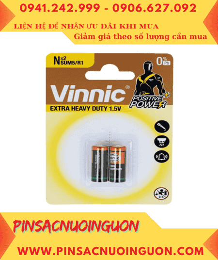 Vinnic SUM5 Pin R1 _Pin N Pin VINNIC SUM5 /R1 Extra Heavy Duty 1.5v chính hãng /Loại vỉ 2viên