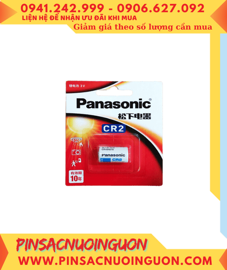 Panasonic CR-2BCH/1B; Pin 3v lithium Panasonic Panasonic CR-2BCH/1B Nội địa Trung (Vỉ 1viên)