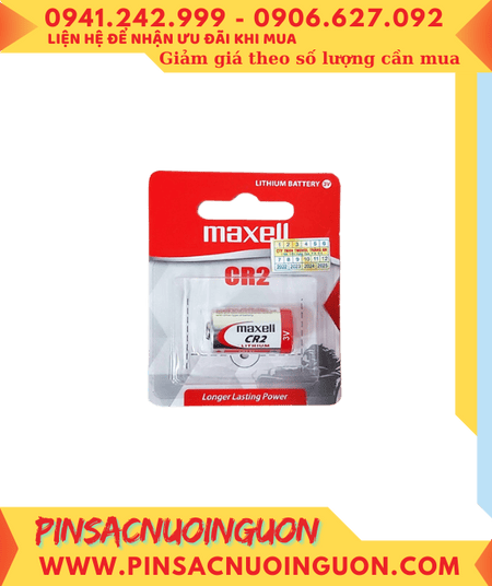 Maxell CR2 Pin CR15H270 Pin 3v lithium Maxell CR2 CR15H270 chính hãng (Loại vỉ 1viên)