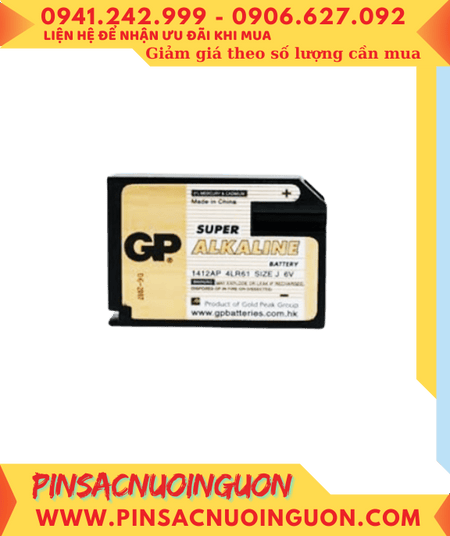Pin GP 4LR61, J539 /Nhận Thay ruột mới Pin GP 4LR61, J539 Alkaline 6v
