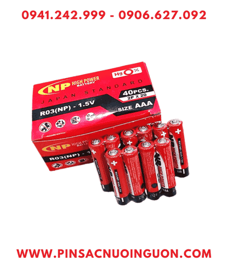 COMBO MUA 01HỘP=40viên Pin đũa AAA 1.5v HighPower R03(NP) chính hãng _Giá chỉ 69.000đ/ Hộp 40viên