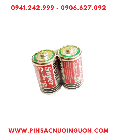 Maxell R14P(AR)2P; Pin trung C 1.5v Maxell R14P(AR)2P Super Power ACE chính hãng /Loại vỉ 2viên