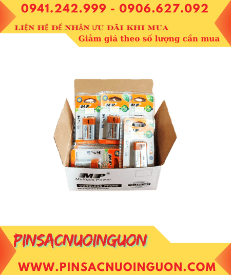COMBO MUA 1hộp 10VỈ Pin sạc 9.0v MP 6F22-300mAh chính hãng _Giá chỉ 849.000/ HỘP
