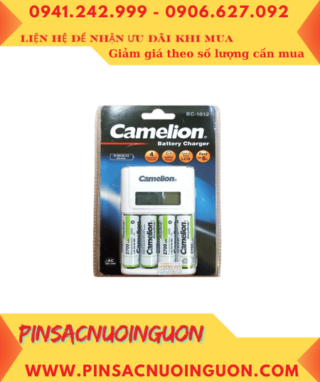 Camelion BC-1012 _Bộ sạc pin BC-1012 kèm 4 pin sạc Camelion NH-AA2700ARBP2 (AA2700mAh 1.2v)