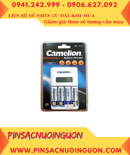 Camelion BC-1012 _Bộ sạc pin BC-1012 kèm 4 pin sạc Camelion NH-AA2700LBP2 (AA2700mAh 1.2v)