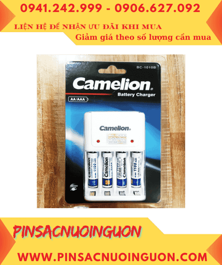 Camelion BC-1010B _Bộ sạc pin AAA Camelion BC-1010B kèm 4 pin sạc Camelion NH-AAA1100LBP2