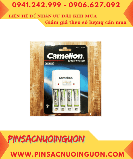 Camelion BC-1010B _Bộ sạc Pin AAA kèm 4 pin sạc Camelion AlwaysReady NH-AAA1100ARBP2